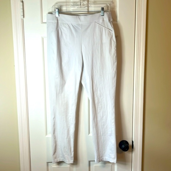 Chico's Travelers Ankle Pant White Size 1 - Picture 4 of 11